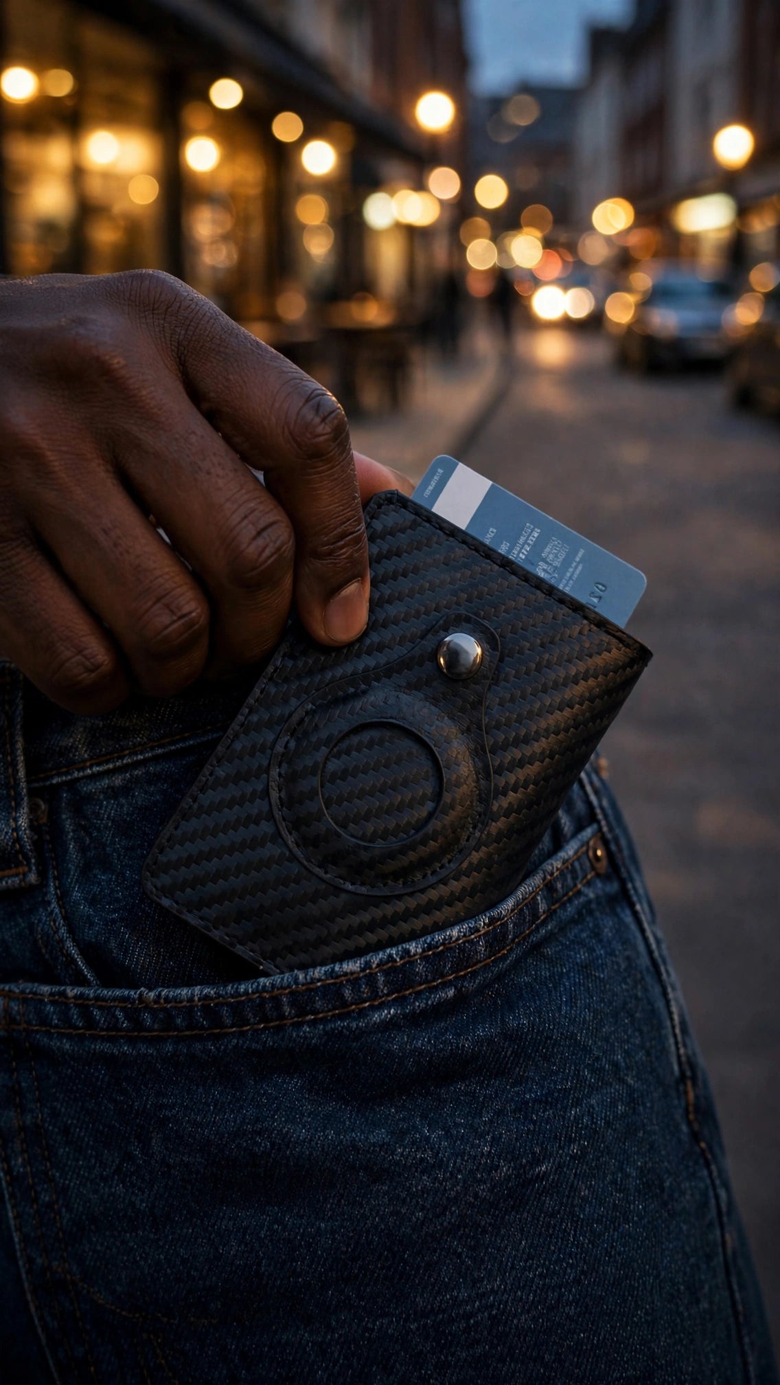 Carbon-Edge Wallet in everyday carry