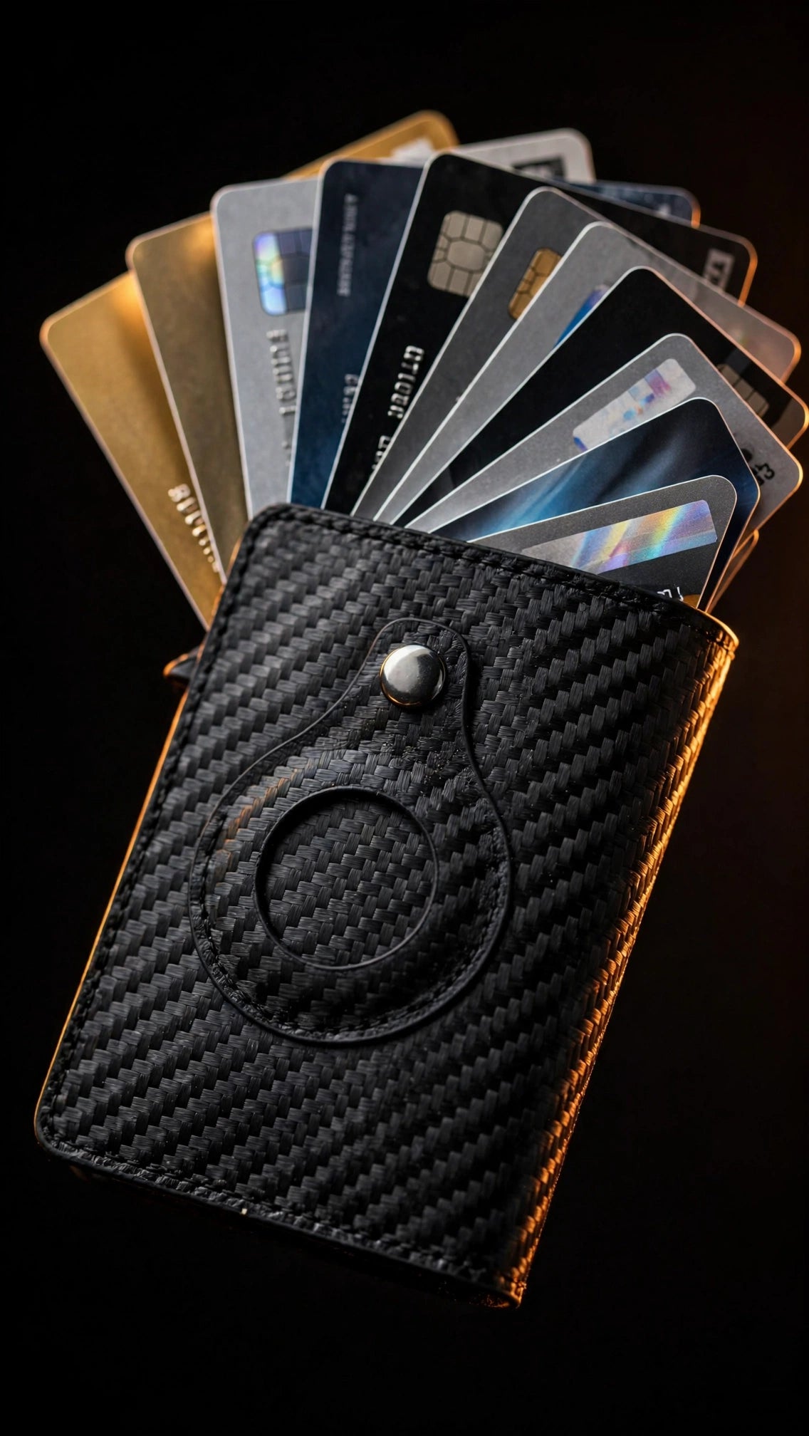 AirTag holder mechanism and cards